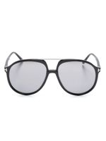 TOM FORD Eyewear lunettes de soleil à monture pilote - Noir - thumbnail