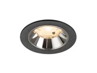 SLV InbouwspotNuminos S zwart/chroom 2700K - 20gr - 1009435