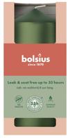 Bolsius stompkaars 6x12 cm metallic green