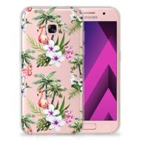 Samsung Galaxy A3 2017 | TPU Hoesje | Flamingo Palms Samsung Galaxy A3 2017 | TPU Hoesje | Flamingo Palms
