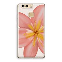 Pink Ellila Flower: Huawei P9 Transparant Hoesje