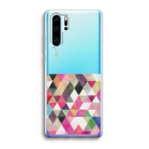 Gekleurde driehoekjes: Huawei P30 Pro Transparant Hoesje