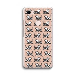 Zwarte poes: Google Pixel 3 Transparant Hoesje