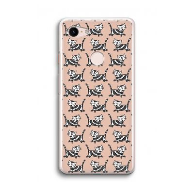 Zwarte poes: Google Pixel 3 Transparant Hoesje
