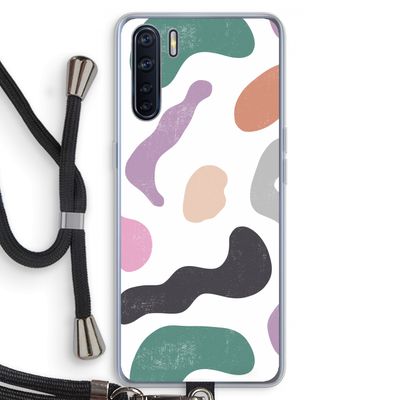 Memphis Shapes: Oppo A91 Transparant Hoesje met koord