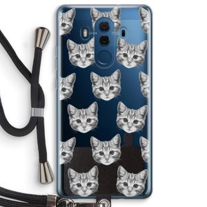 Kitten: Huawei Mate 10 Pro Transparant Hoesje met koord