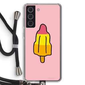 Raketijsje: Samsung Galaxy S21 FE Transparant Hoesje met koord