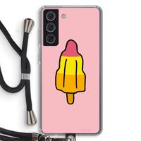 Raketijsje: Samsung Galaxy S21 FE Transparant Hoesje met koord