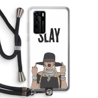 Slay All Day: Huawei P40 Transparant Hoesje met koord