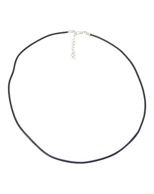 Ruben Robijn Halsketting waskoord met verlengketting zwart 1 Stuks