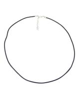 Ruben Robijn Halsketting waskoord met verlengketting zwart 1 Stuks