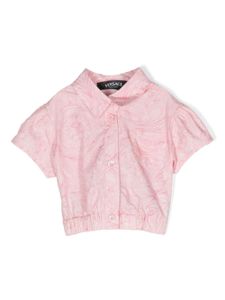 Versace Kids blouse à imprimé baroque - Rose