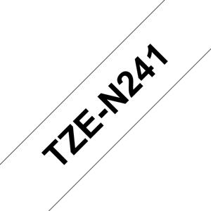 Brother TZe-N241 Labeltape ongelamineerd Tapekleur: Wit Tekstkleur: Zwart 18 mm 8 m