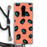 Pink Cheetah: OnePlus 8 Transparant Hoesje met koord