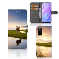 Samsung Galaxy S20 | Telefoonhoesje | Met pasjeshouder | Koe