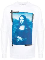 Off-White t-shirt en coton à imprimé Monalisa - Blanc