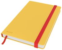 Leitz Cosy notitieboek met harde kaft, voor ft A5, geruit, geel