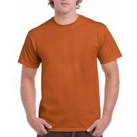 Oranjebruin katoenen shirt voor volwassenen 2XL (44/56)  -