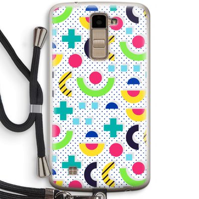 8-bit N°1: LG K10 (2016) Transparant Hoesje met koord