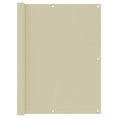 VidaXL Balkonscherm 120x300 cm oxford stof crème