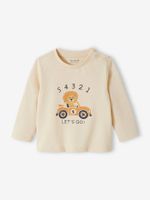 Decoratief T-shirt babyjongen vanille - thumbnail