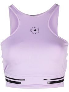 adidas by Stella McCartney haut crop Truepace Running à logo imprimé - Violet