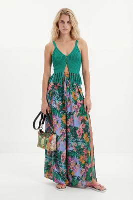 Culotte met splits - MATERIAL FINISHES - XS