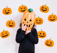 Halloween stickers Pompoenen Halloween stickers Pompoenen