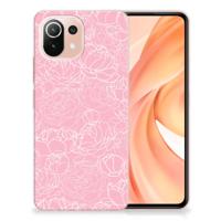 Xiaomi Mi 11 Lite | 11 Lite 5G NE | TPU Case | White Flowers