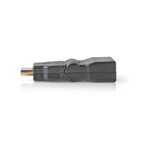 HDMI-Adapter | HDMI-Connector - HDMI Female | Draaibaar | Zwart - thumbnail
