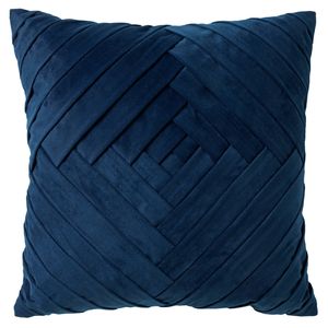 Dutch Decor - PHILLY - Sierkussen velvet 45x45 cm - Insignia Blue - donkerblauw