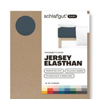 Schlafgut Schlafgut EASY Jersey Elasthan Hoeslaken XL - 180x200 - 200x220 556 Grey Deep - thumbnail