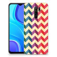 Xiaomi Redmi 9 | TPU bumper | Zigzag Multi Color