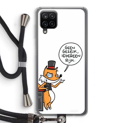 Geen Gezeik: Samsung Galaxy A12 Transparant Hoesje met koord
