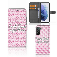 Samsung Galaxy S22 Plus Portemonnee Hoesje Flowers Pink DTMP