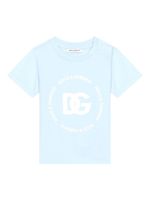 Dolce & Gabbana Kids t-shirt à imprimé DG - Bleu