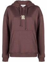 Nanushka hoodie à logo imprimé - Marron