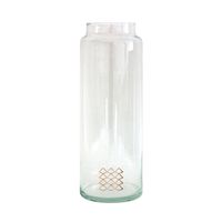 TAK Design - Drinken Waterglas XL Handgemaakt 10/30 Copper Patern - Glas - Koper - thumbnail