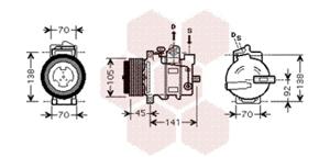 Van Wezel Airco compressor 3000K428