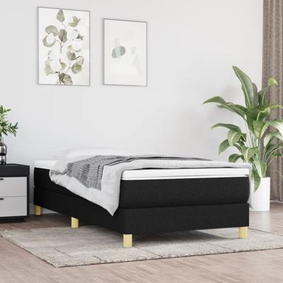 Bedframe zonder matras 80x200 cm stof zwart