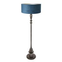 Steinhauer VloerlampBois met blauwe kap - 3781ZW