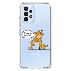 Samsung Galaxy A23 Stevig Bumper Hoesje Giraffe