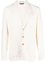 Brunello Cucinelli veste à simple boutonnage - Blanc