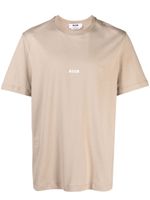 MSGM logo-print cotton T-shirt - Marron