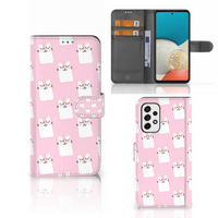 Samsung Galaxy A53 Telefoonhoesje met Pasjes Sleeping Cats