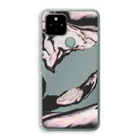 Roze stroom: Google Pixel 5 Transparant Hoesje