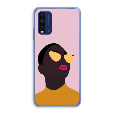 Yellow glasses: Xiaomi Redmi 9T Transparant Hoesje