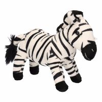 Pluche zebra knuffel 18 cm - thumbnail