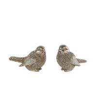 Sculptuur Vogeltje goud 8x4,5x5cm