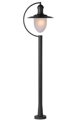 Lucide ARUBA - Lantaarnpaal - Ø 25 cm - 1xE27 - IP44 - Zwart